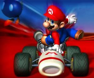 yapboz Super Mario Kart bir yarış oyunu